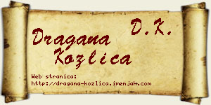 Dragana Kozlica vizit kartica